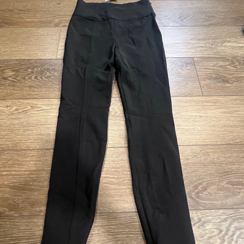Zara Skinny Dress Work Pants High Waist, Zip Ankle, Zip Closure, Front Seam Sz S